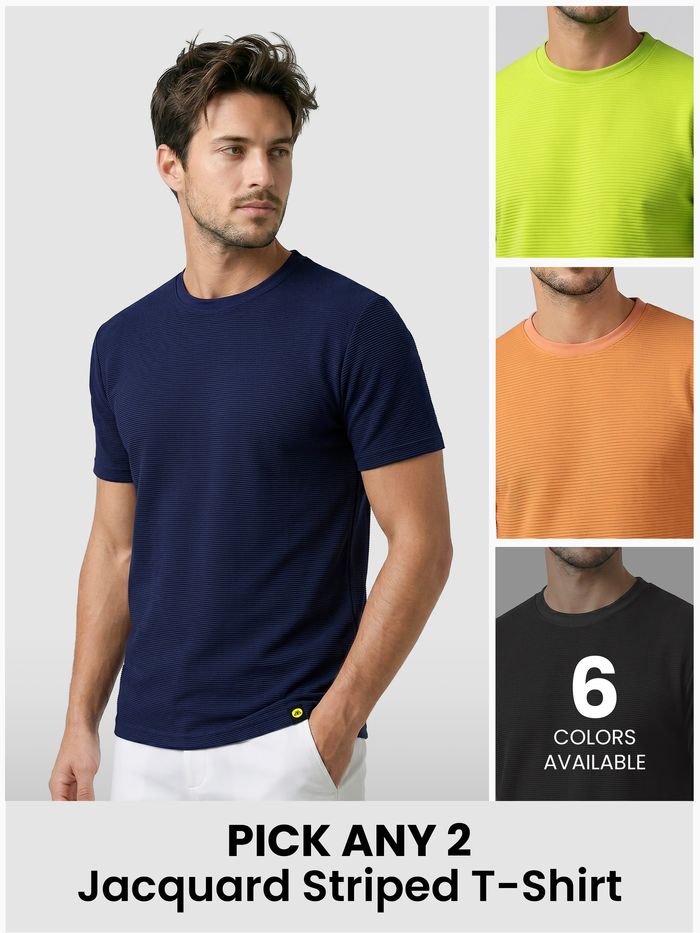 Pick Any 2 - Jacquard Striped T-Shirt